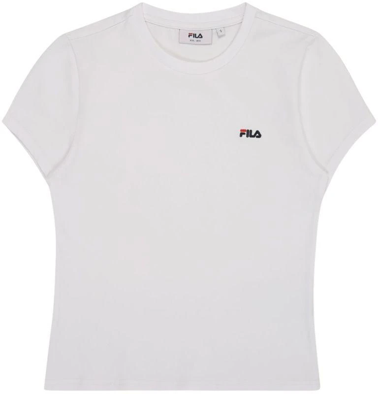 Fila Trivero moteriški marškinėliai balti FAW1205 10001