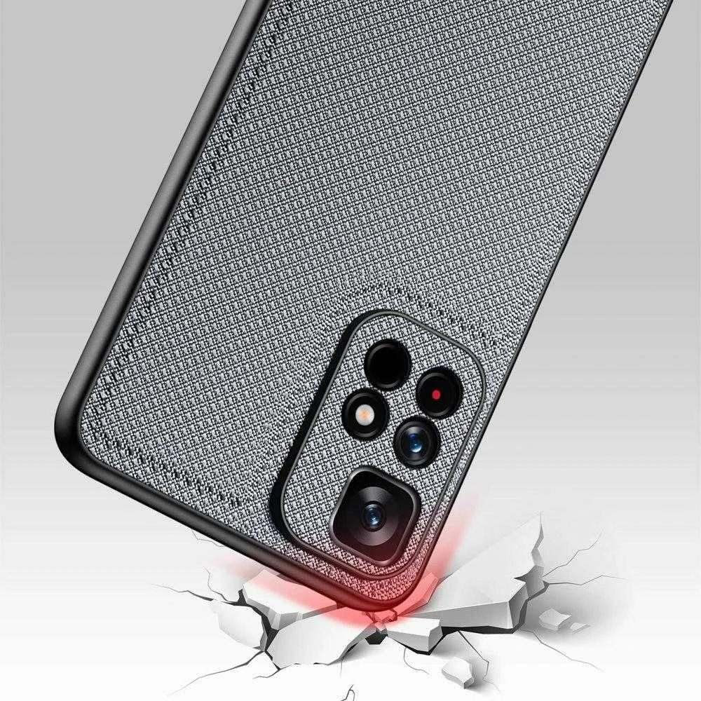 Dux Ducis Fino covered with nylon material Poco M4 Pro 5G dėklas telefonui mėlynos spalvos