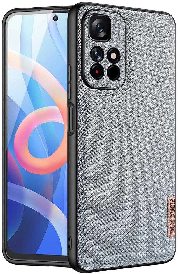 Dux Ducis Fino covered with nylon material Poco M4 Pro 5G dėklas telefonui mėlynos spalvos