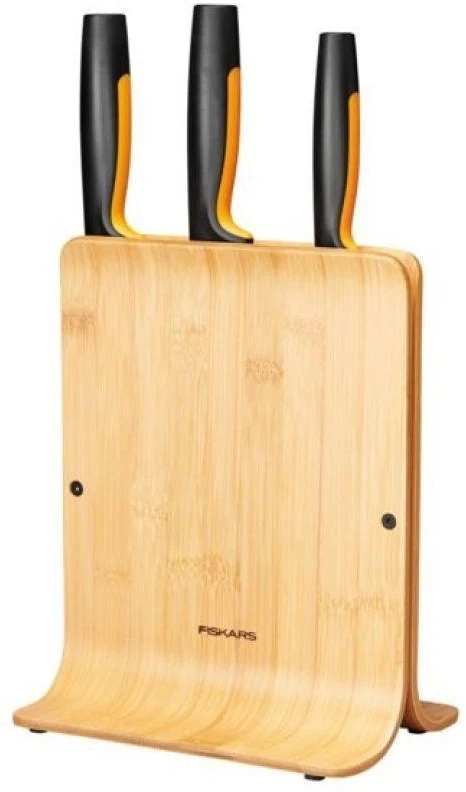 Fiskars Functional Form bambukinis peilių dėklas 3 peiliams, 1057553