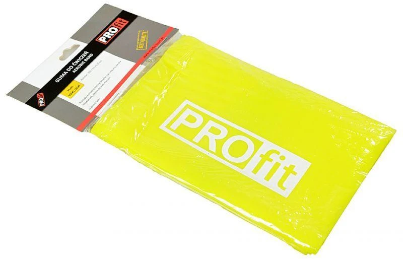 FITNESS PROFIT ILGAS LENGVAS TAMPRIKO DIRŽAS 200x15x0.35cm geltonas DK 2227