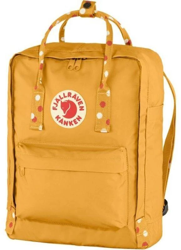 Fjallraven Kanken miesto kuprinė - ochros/konfeti raštas