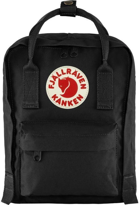 Carruzzo Fjällräven Kånken Mini Juodas vaikams miesto mokyklos kuprinė juoda (F23561-550)