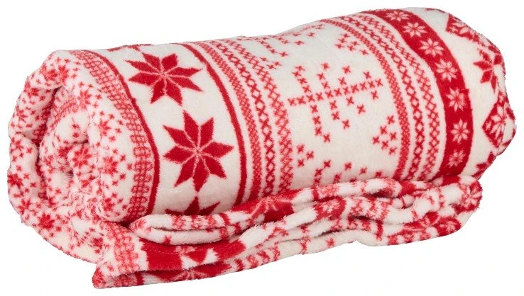Articasa Arti Casa - Flannel Christmas Blanket 150x200 cm Raudona
