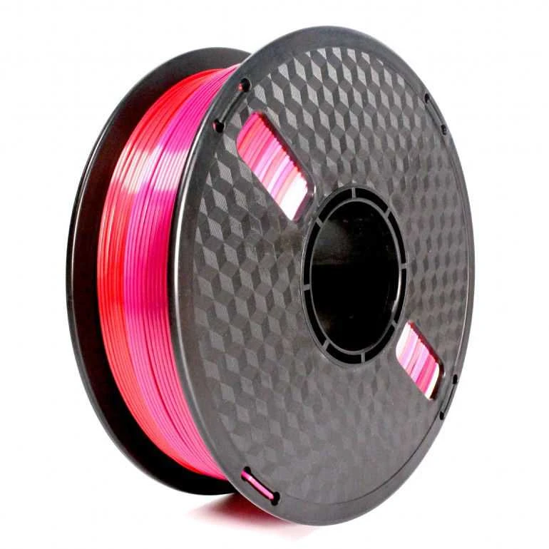 GEMBIRD 3DP-PLA-SK-01-RP Filament PLA Silk Rainbow Raudona/Violetinė 1.75mm 1kg
