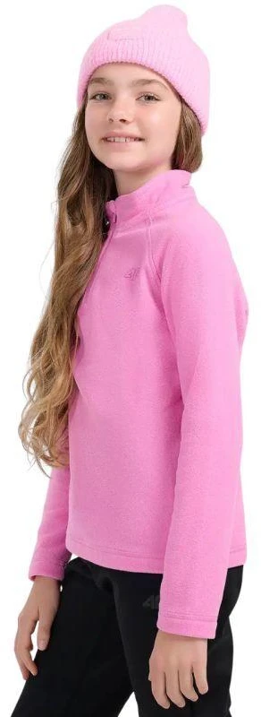 Fleece bliuzonas mergaitėms 4F F060 fuksijų 4FJWAW25UFLEF060 55S