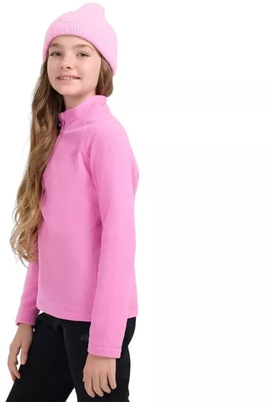 Fleece bliuzonas mergaitėms 4F F060 fuksijų 4FJWAW25UFLEF060 55S