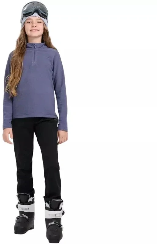 Fleece bliuzonas mergaitėms 4F F060 tamsiai mėlyna 4FJWAW25UFLEF060 31S