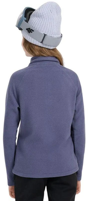Fleece bliuzonas mergaitėms 4F F060 tamsiai mėlyna 4FJWAW25UFLEF060 31S