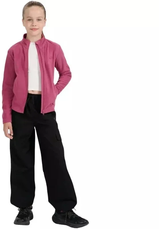 Fleece mergaitėms 4F F346 tamsiai violetinė 4FJWAW25TFLEF346 50S