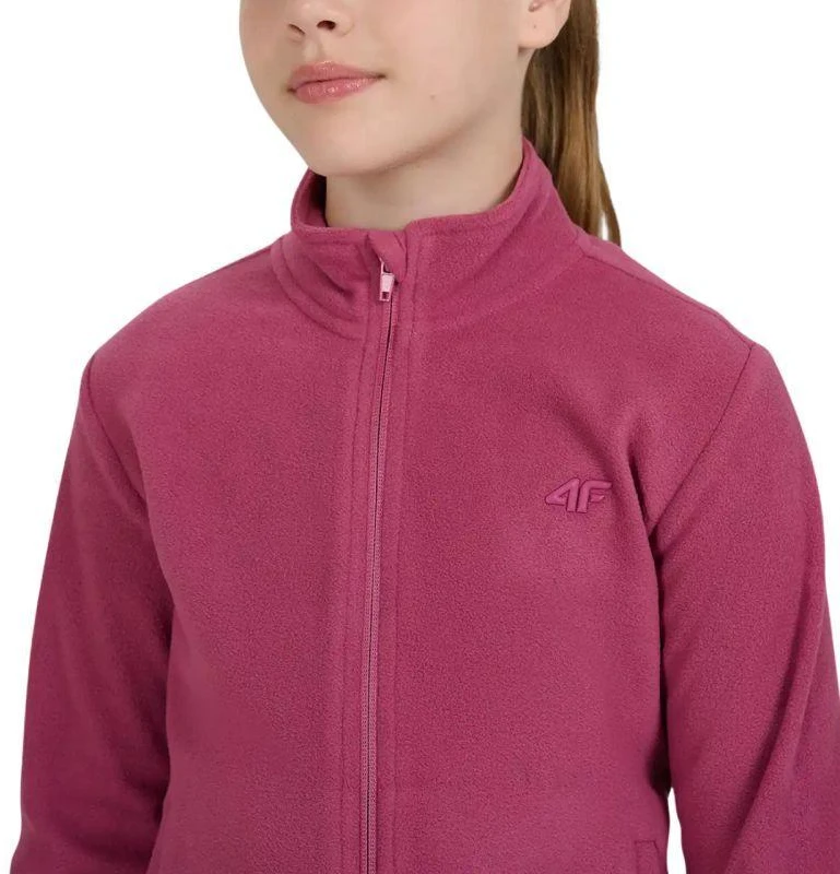 Fleece mergaitėms 4F F346 tamsiai violetinė 4FJWAW25TFLEF346 50S
