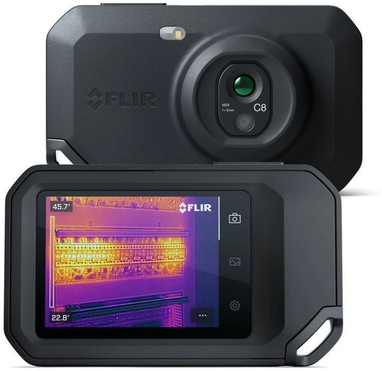 FLIR One C8 thermal imaging camera Juodas 320 x 240 pikselių Built-in display LCD