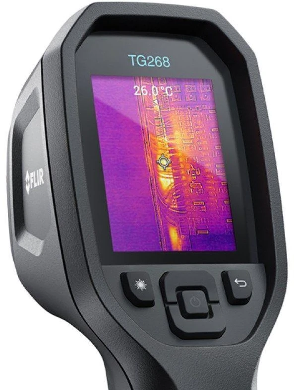 FLIR TG268 Infrarot-Thermometer -25 bis+400°C Juodas Built-in display LCD 320 x 240 pikselių