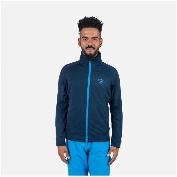 Flisinis džemperis su užtrauktuku Rossignol Blackside Fleece Fz, tamsiai mėlynas