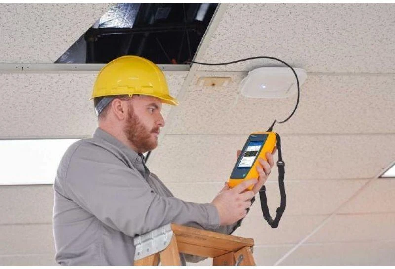 Fluke Networks Fluke LIQ-KIT Tinklo kabelių ir PoE testeris Pilka, Geltona