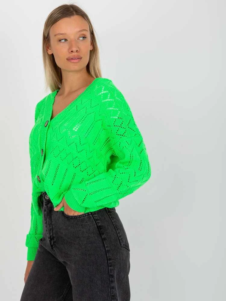 Fluo žalios spalvos megztinis