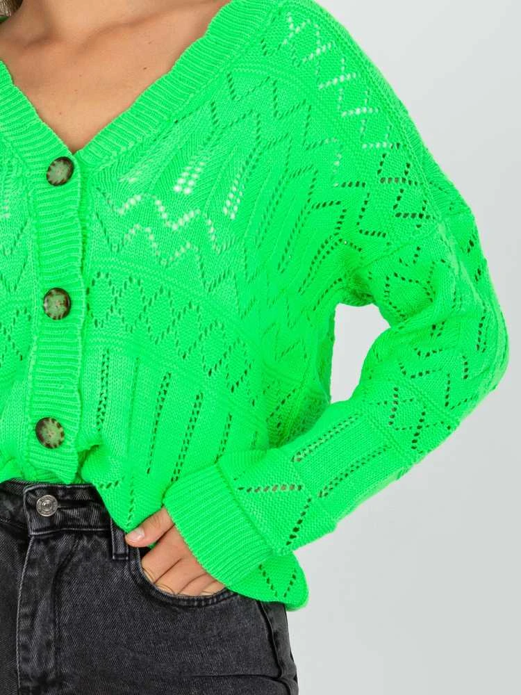 Fluo žalios spalvos megztinis