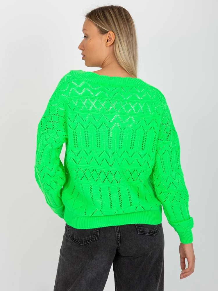Fluo žalios spalvos megztinis