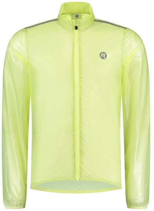 Fluorescencinė avarinė lietaus striukė 2XL Rogelli