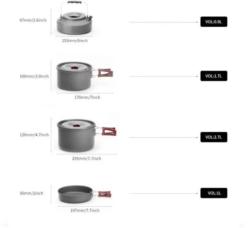 Fire Maple Fire-klevas FMC-209 Travelware rinkinys