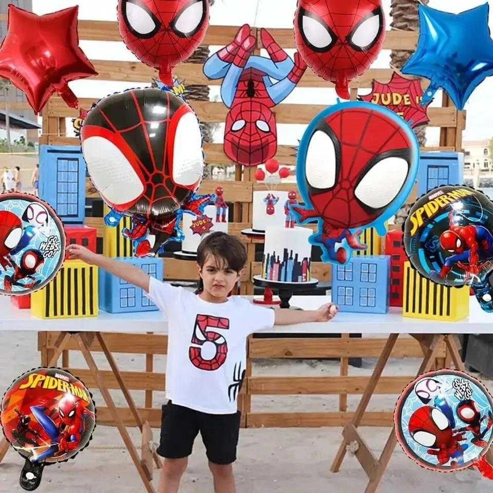 Folinių Balionų Rinkinys Žmogus Voras 5 vnt Spider Man ( AYD230510-12 )