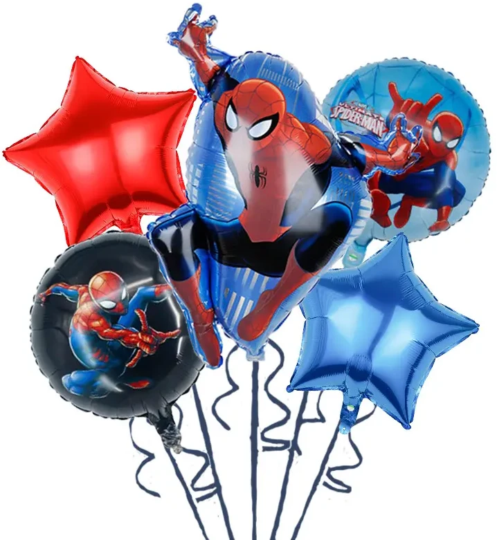 Folinių Balionų Rinkinys Žmogus Voras 5 vnt Spider Man ( AYD230510-4 )
