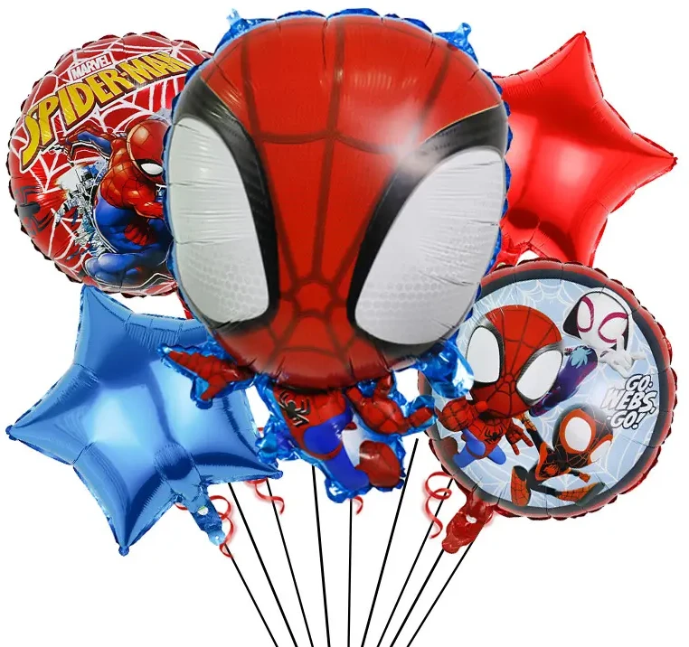 Folinių Balionų Rinkinys Žmogus Voras 5 vnt Spider Man ( AYD230510-12 )