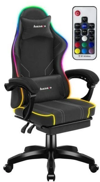 Žaidimų kėdė Huzaro Force 3.7 RGB, juodos spalvos