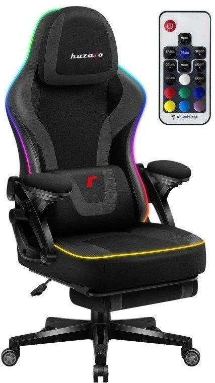 Žaidimų kėdė „Huzaro Force 4.6 Juodas Mesh RGB Smart“