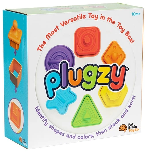 Fat Brain Toys Formų ir spalvų rūšiavimo žaidimas PLUGZY