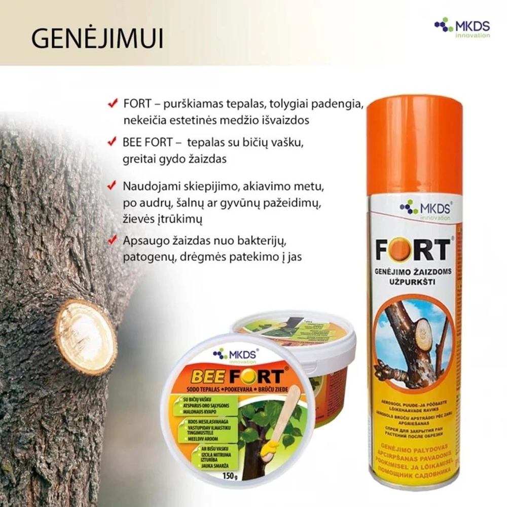 Mkds Purškiamas sodo tepalas FORT, 250 ml