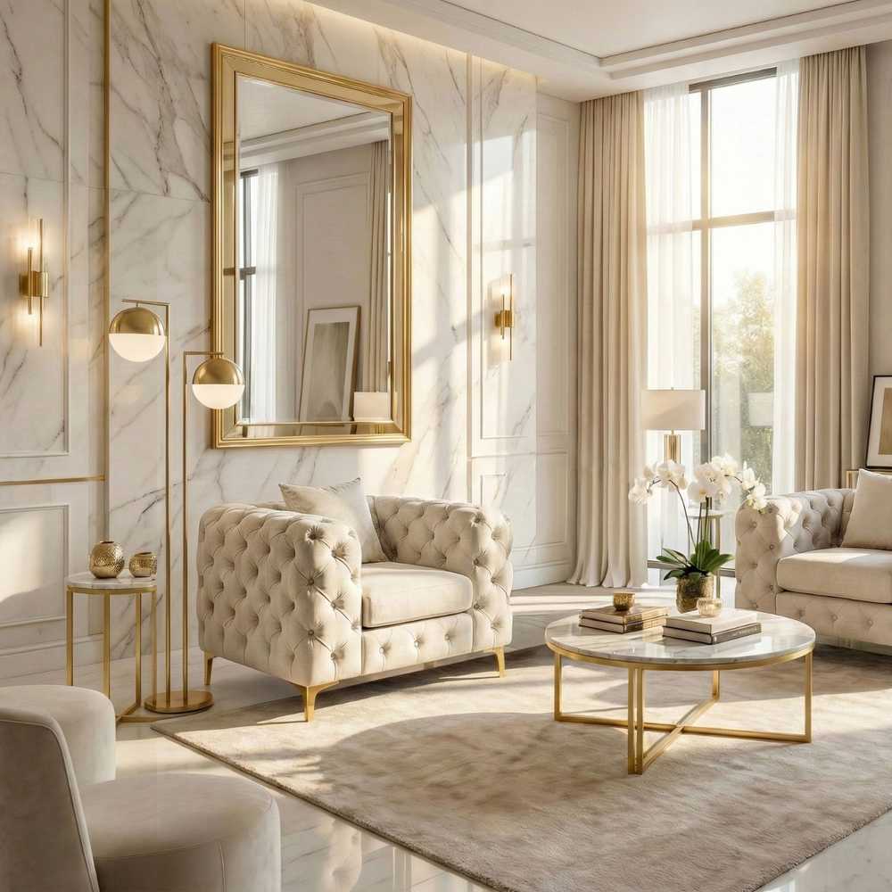 Sofa Mebel Elite Fotelis SORRENTO 1S, veliūrinis, 110 × 96 cm, kreminis