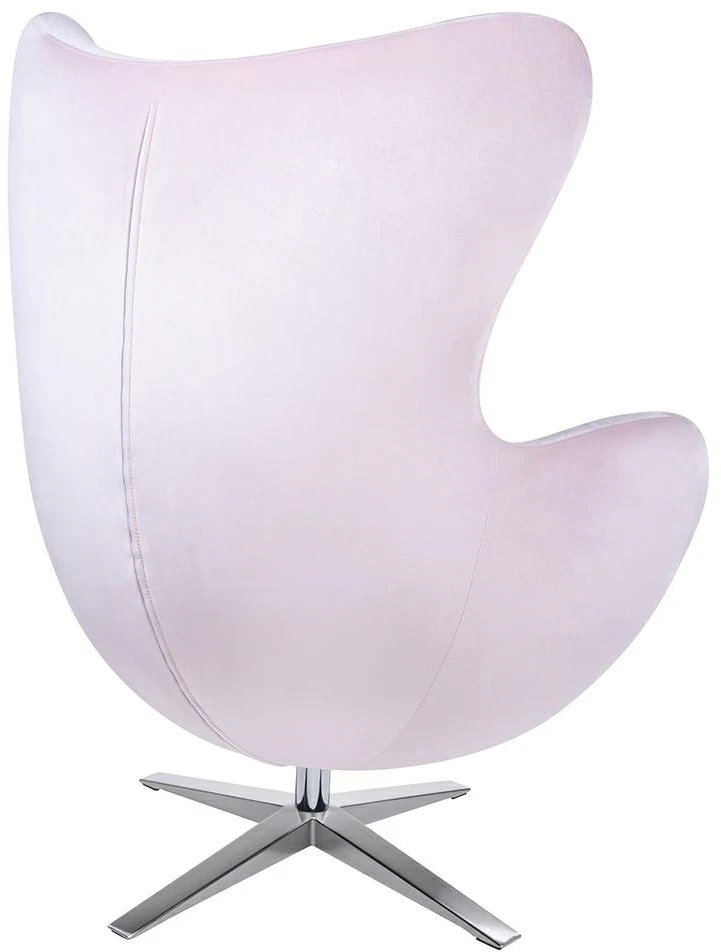 Fotelis EGG SZEROKI VELVET, rožinis