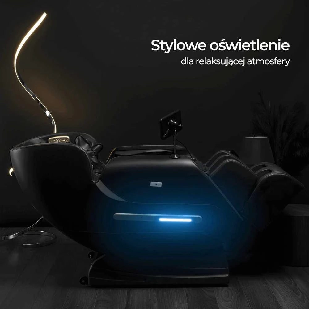 Mebel Elite Masažinis fotelis VX MAX, juodas, dirbtinė oda