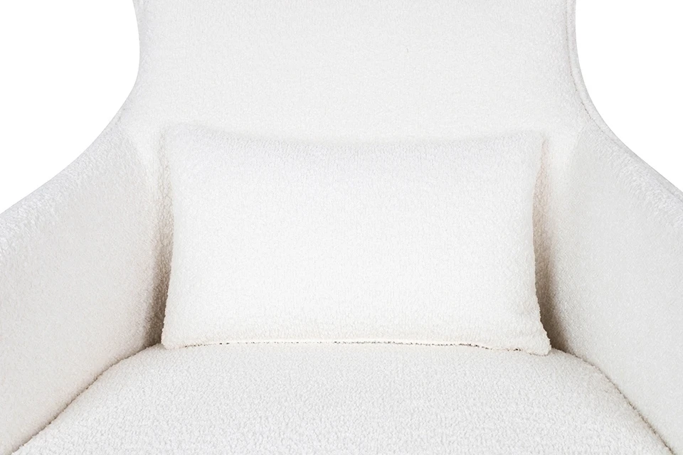 Fotelis HAMPTON TEDDY, baltas