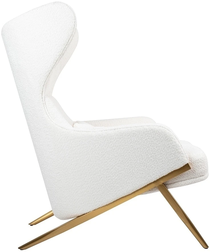 Fotelis HAMPTON TEDDY, baltas
