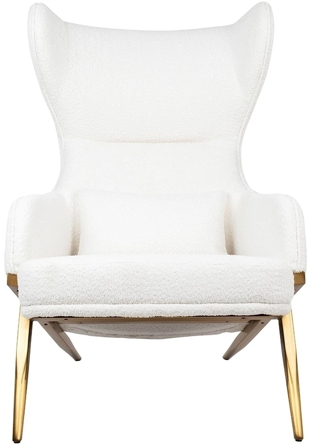 Fotelis HAMPTON TEDDY, baltas