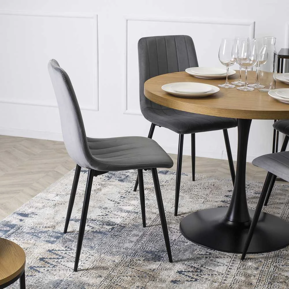 Fotelis Mebel Elite Ibis Pilka Aksominė Kėdė – Jūsų Komforto ir Stiliaus Sprendimas
