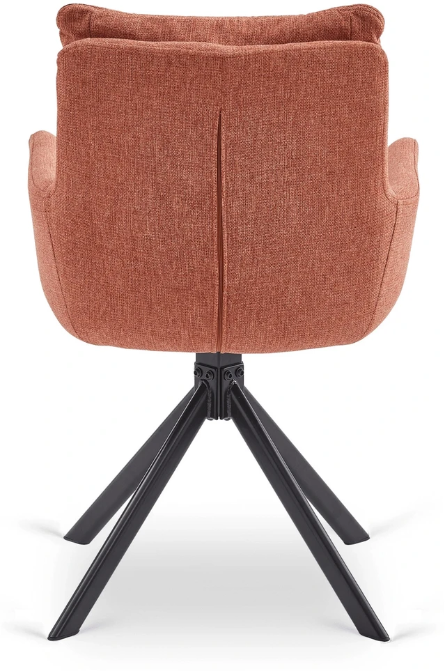 Mebel Elite Minkštas besisukantis svetainės krėslas PAUL Rude Modern