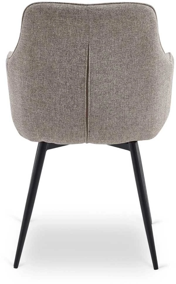 Minkštas besisukantis svetainės krėslas LARISA Cappuccino Modern