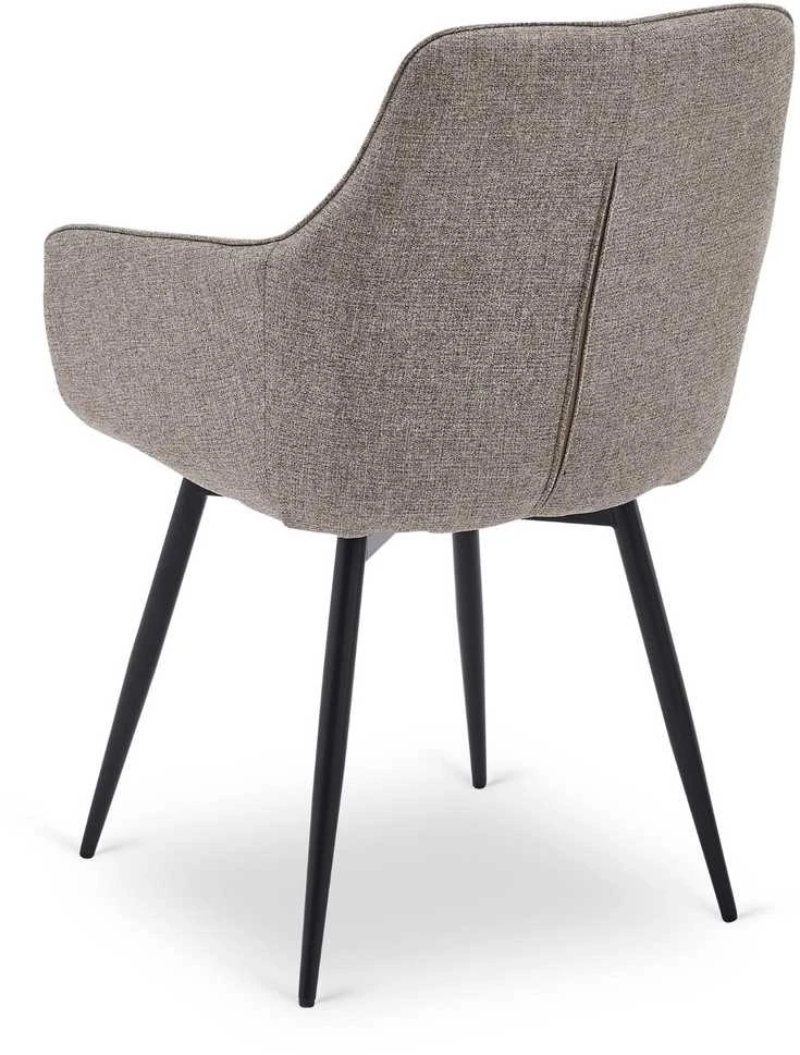 Minkštas besisukantis svetainės krėslas LARISA Cappuccino Modern