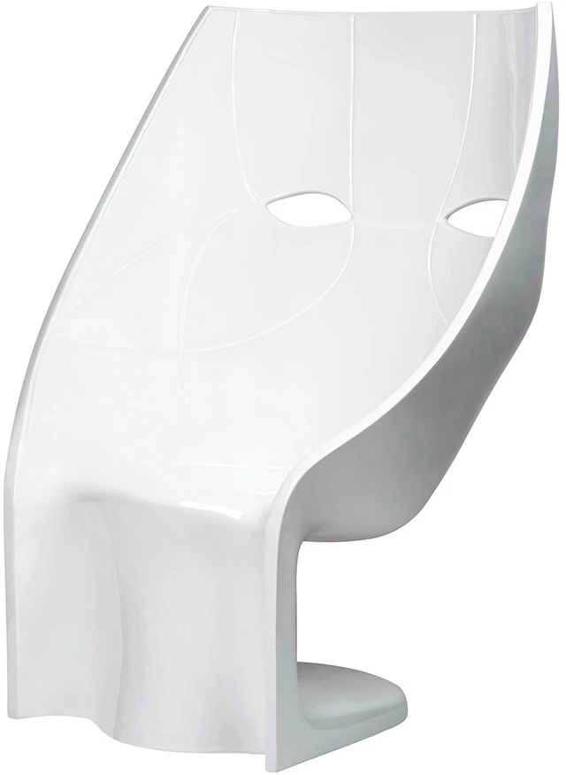 Fotelis NEMO FACE CHAIR, baltas, plastikinis