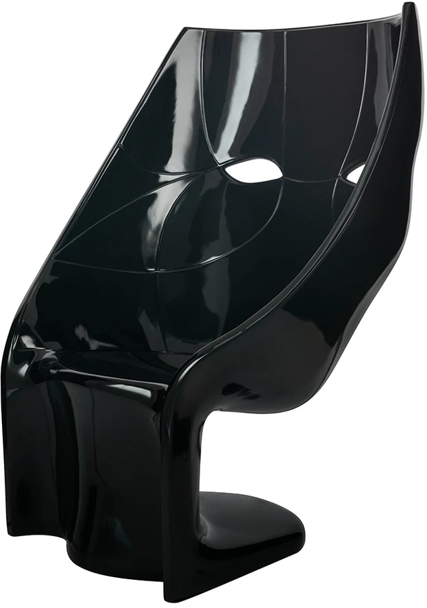 Fotelis NEMO FACE CHAIR, juodas, plastikinis