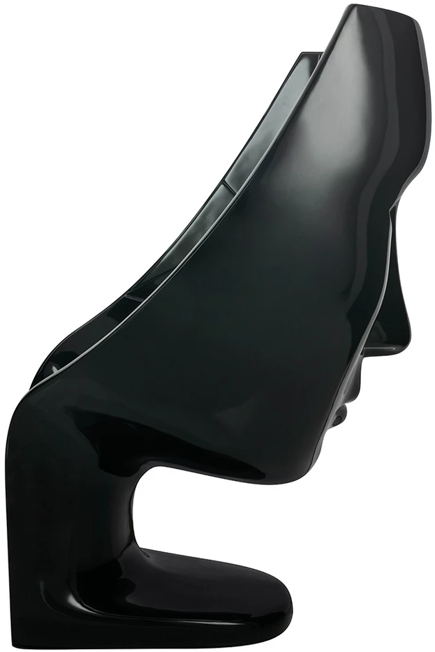 Fotelis NEMO FACE CHAIR, juodas, plastikinis