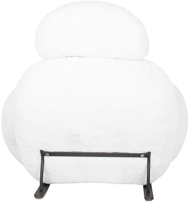 Fotelis PLUSH FUR, baltas