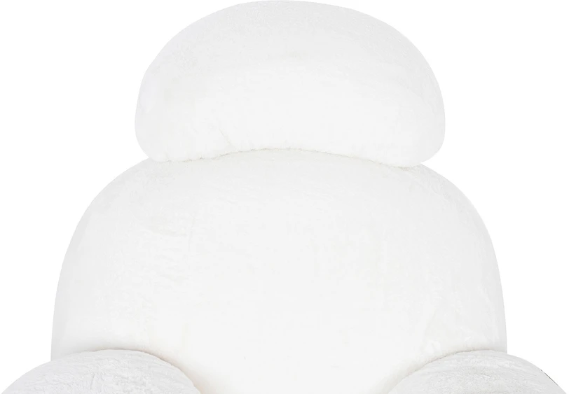 Fotelis PLUSH FUR, baltas