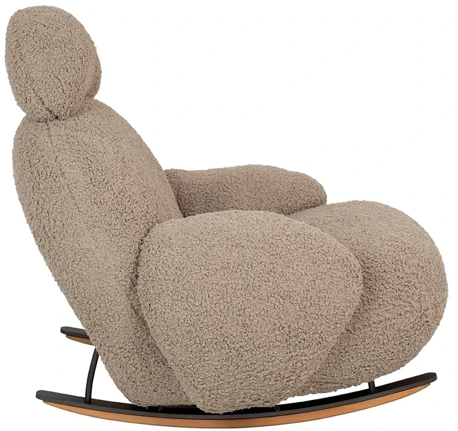 Fotelis Supamas krėslas PLUSH TEDDY, smėlio sp.