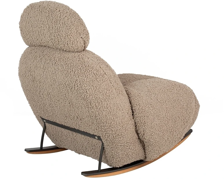 Fotelis Supamas krėslas PLUSH TEDDY, smėlio sp.