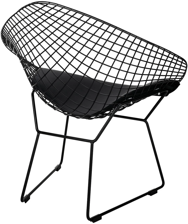 Fotelis VOLIER SOFT, juodas, metalinis