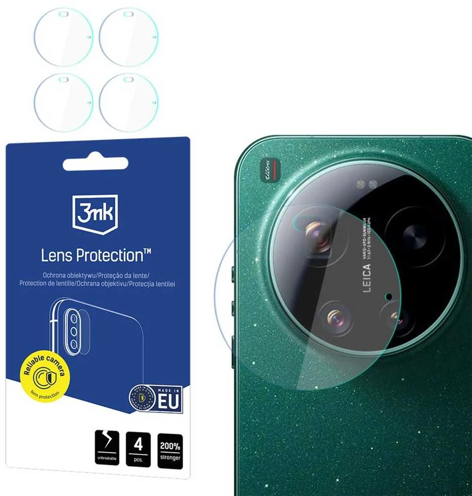 Fotoobjektyvo apsauginis stiklas 0,16 mm su keramika 3mk